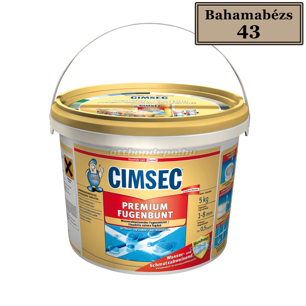 Cimsec Prémium fugázó bahamabeige 43 5 kg vödrös Otthon Depo