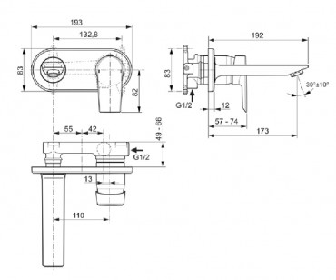 Ideal Standard, Tesi, mosdcsaptelep, krm, A6578AA