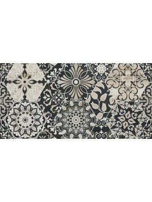 Dekorcsempe, KAI Group Belvedere Patchwork Anthracite Ret. 30*60 cm 4960 I.o.