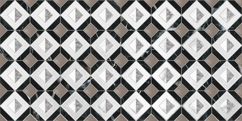 Dekorcsempe, KAI Group, Statuario Geometric White 30x60 cm 3275 I.o.