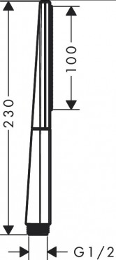 Hansgrohe Rainfinity 100 Keskeny kzizuhany 1jet, krm