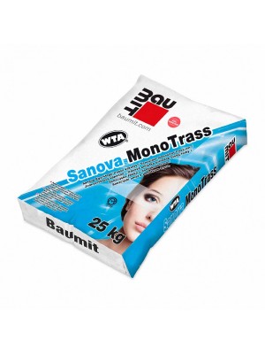 Baumit Sanova MonoTrass Egyrteg trassz vakolat, fehr 25 kg