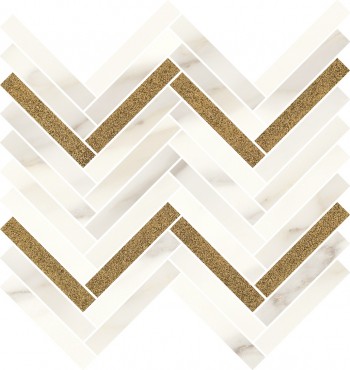 Paradyz Calacatta Sparkle Gold Mozaika fnyes 28,1X30,1 G1