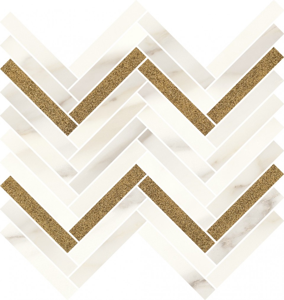 Paradyz Calacatta Sparkle Gold Mozaika fnyes 28,1X30,1 G1